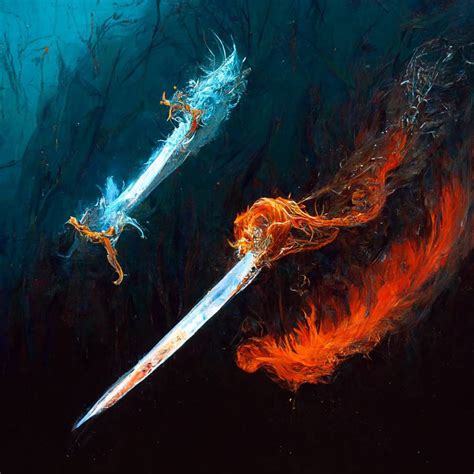 Fire And Ice Swords By Fatalvenom26 On Deviantart