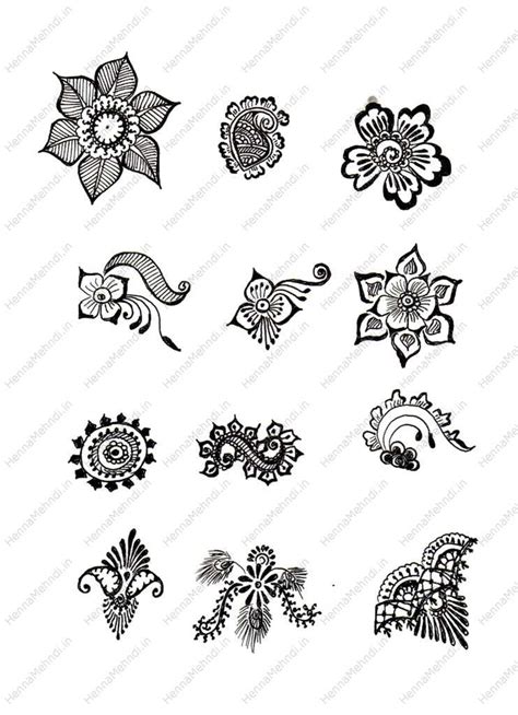 Printable Henna Stencils Free - PRINTABLE TEMPLATES