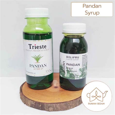 Jual Ml Sirup Pandan Merk Trieste Pandan Italian Premium Syrup