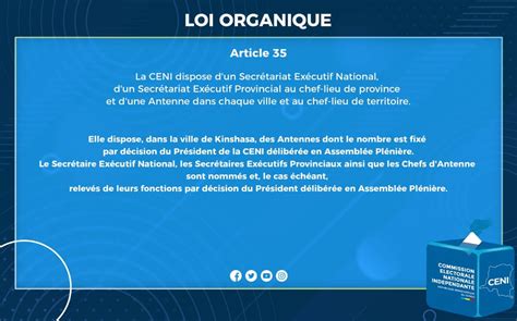 Ceni Rdc On Twitter Loiorganique N° 10013 Du 28 Juillet 2010