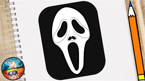 How To Draw Ghostface Scream Easy Step By Step Youtube