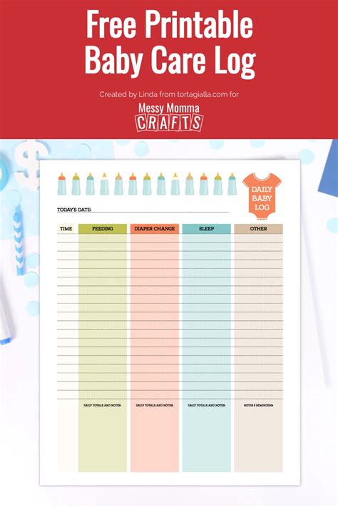 Baby Care Log Printable