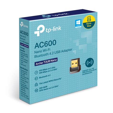 Archer T2UB Nano AC600 Nano Wi Fi Bluetooth 4 2 USB Adapter TP Link