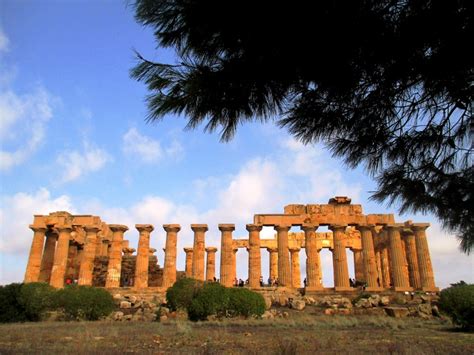 Le Parc Archéologique Sélinonte Temples Temple E De Sélinonte