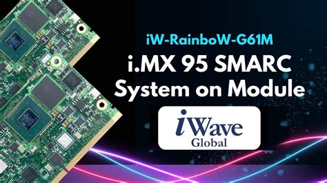 Iwave Launches I Mx Smarc System On Module Youtube