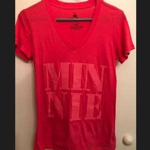 Disney Tops Disney Parks Minnie Hot Pink Small Tshirt Poshmark
