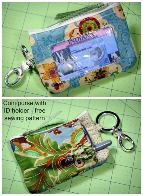 Coin Purse With Id Holder Free Sewing Pattern Sew Modern Bags