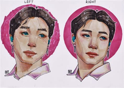 Left vs Right hand challenge | Kpop FanArt Amino