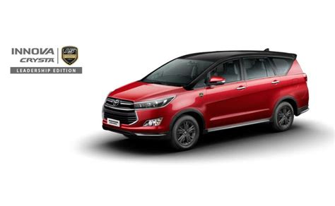 Lanzamiento De Toyota Innova Crysta Leadership Edition En India Con Un