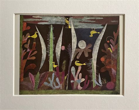 Paul Klee Vintage Print Landscape With Yellow Birds 1923 Etsy
