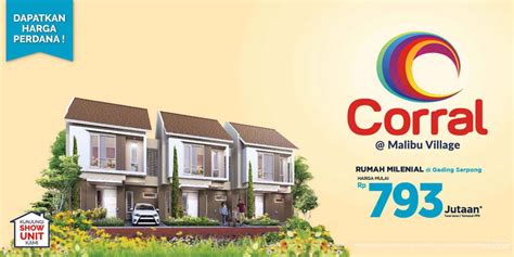 Cluster Coral Malibu Village Harga Mulai Dari Rp Jutaan