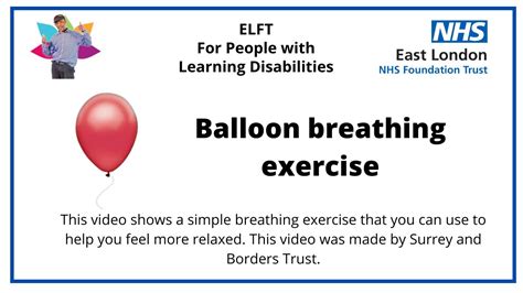 Balloon Breathing Exercise Youtube