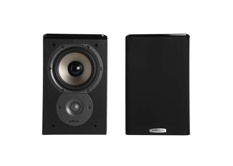 Polk Audio TSi Series Tsi 100 BLK Black 2 Way Bookshelf Speaker Pair