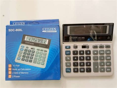 Jual Kalkulator Calculator Hitung Besar Citizen Sdc L Digit Di