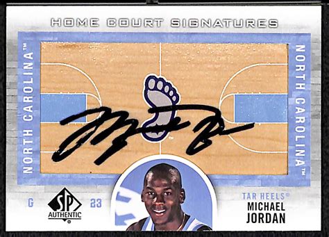 Lot Detail 2012 13 Sp Authentic Michael Jordan Home Court Signatures