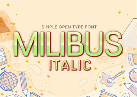 Milibus Font English Fonts Pngtree