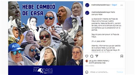 Las Cenizas De Hebe De Bonafini Descansar N En La Plaza De Mayo