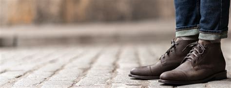 Mens Cadet Lace Up Boot In Tobacco Brown Leather Thursday