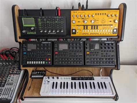Diy Multi Tier Adjustable Synth Stand Rsynthesizers