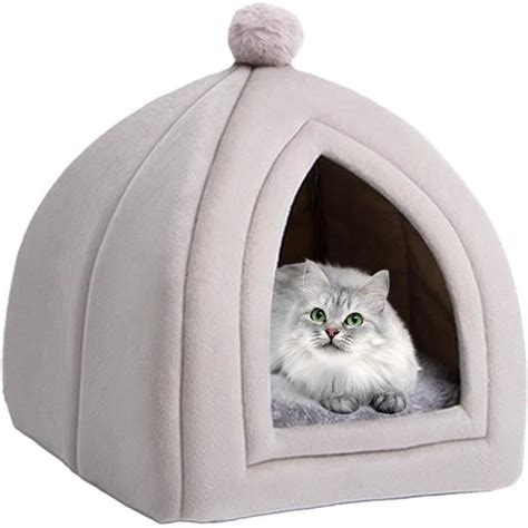 1PCS Lit Niche pour Chat Dintérieur Grotte pour Chat Niche Interieur