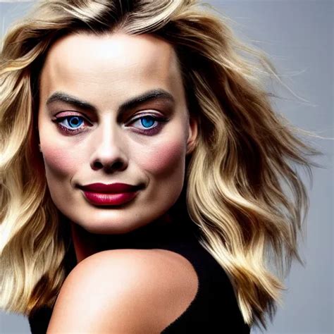 Margot Robbie Portrait K Resolution Hyper Detailed Stable