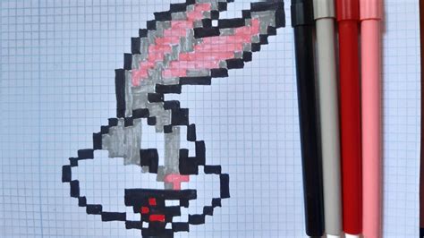 Como Dibujar A Bugs Bunny Pixel Art Youtube