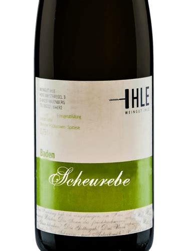 Weingut Ihle Scheurebe Sp Tlese Vivino Us