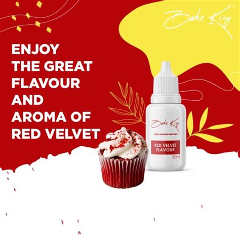 BAKE KING Red Velvet Flavour Essence For Baking Cakes Jams Jelies