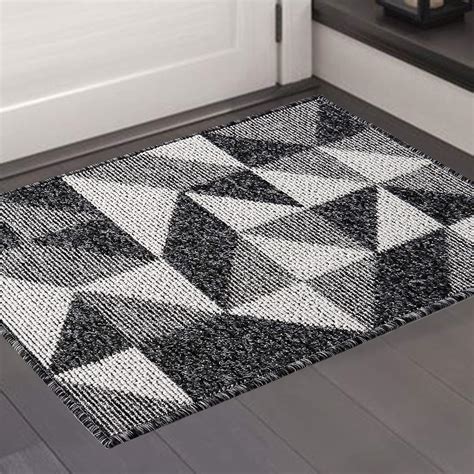 Color Geometry Tapis de Porte Antidérapant 80 x 120 cm Paillasson Doux