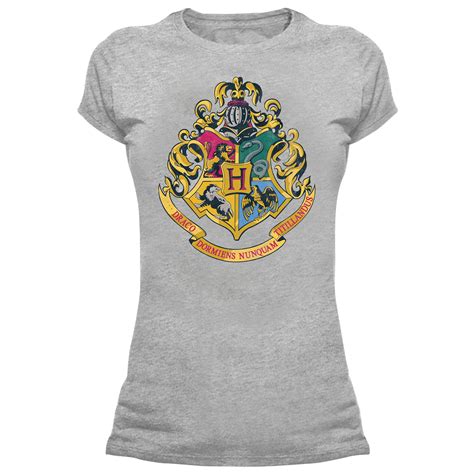 Harry Potter Hogwarts Crest Skinny Fit T Shirt