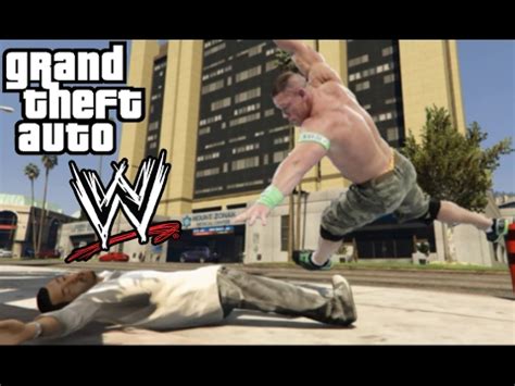 Gta V Wrestling Like Wwe With Wwe Commentary Youtube