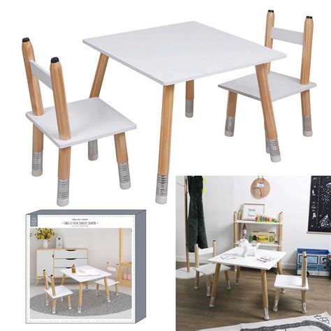 Ensemble Table Enfant Et Chaises Crayon Chez Rentreediscount Ma