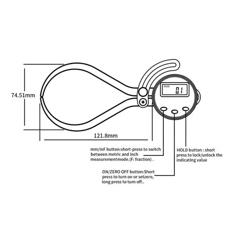 Digital Outside Caliper Thickness Gauge Wenzhou Sanhe Measuring
