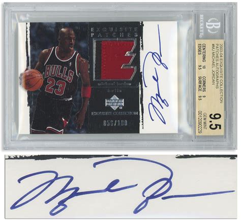 Sell Or Auction A Michael Jordan Signed 2003 Exquisite Patches Card