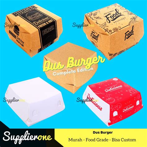 Jual Box Burger Dus Burger Kemasan Burger Tempat Burger Paper Tray