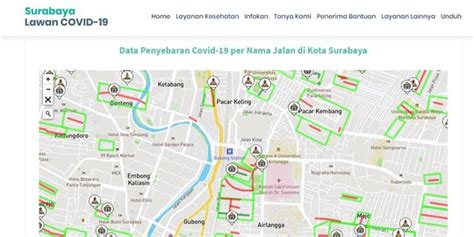 Pemkot Surabaya Buka Data Pasien Covid Lewat Peta Digital Merdeka