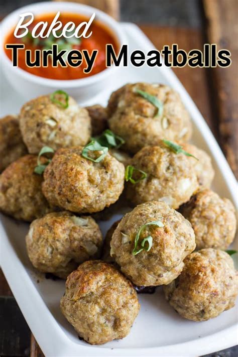 Baked Turkey Meatballs in the Oven Recipe