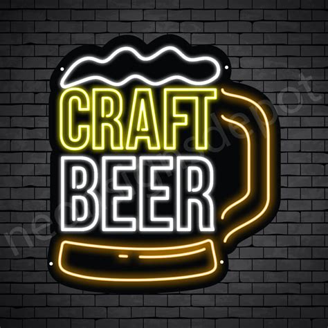 Craft Beer Mug Neon Signs Depot