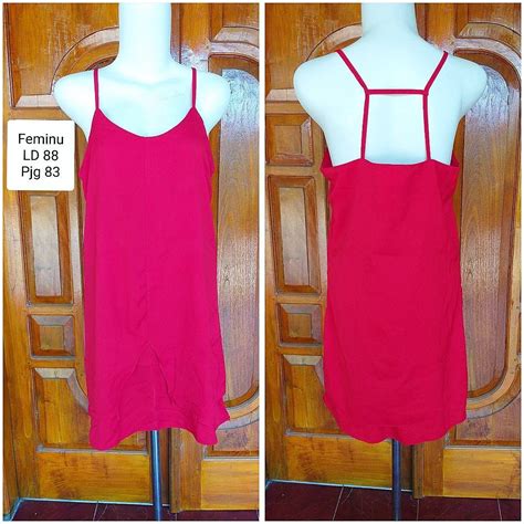 Lingerie Merah Fesyen Wanita Pakaian Wanita Gaun Rok Di Carousell