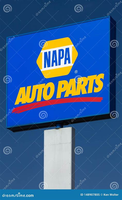 Napa Auto Parts Retail Store Exterior Sign Editorial Image Image Of