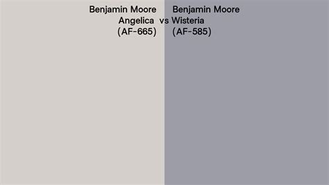 Benjamin Moore Angelica Vs Wisteria Side By Side Comparison