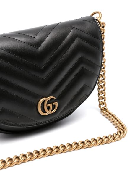 Gucci Mini GG Marmont Cross Body Bag Black FARFETCH