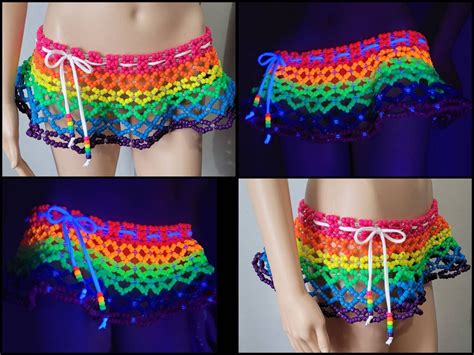 Rainbow Kandi Skirtrave Outfitrave Skirtedc Outfitpride Outfitrave