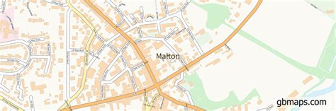 Malton Vector Street Map