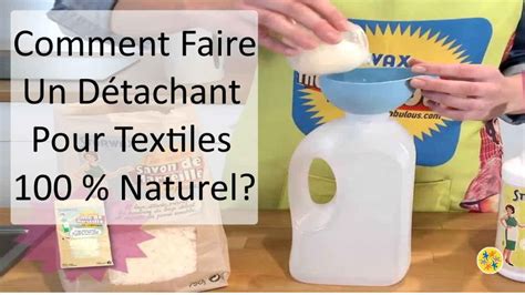 Faites Votre Détachant Textile par 2 Eléments et Utilisez le