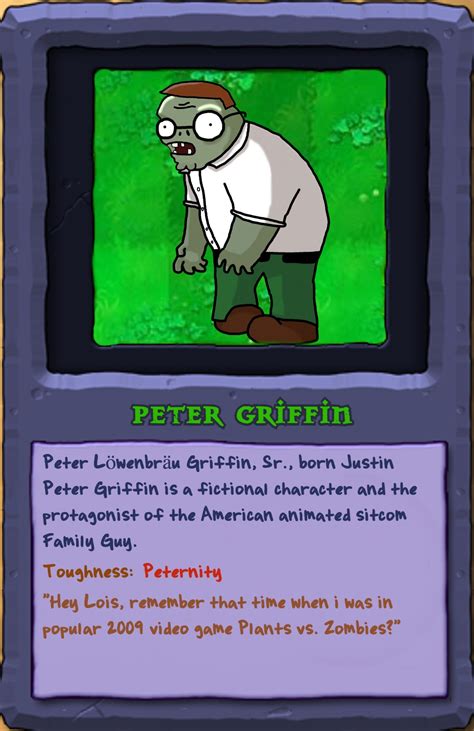 Peter Griffin in PvZ : r/PlantsVSZombies