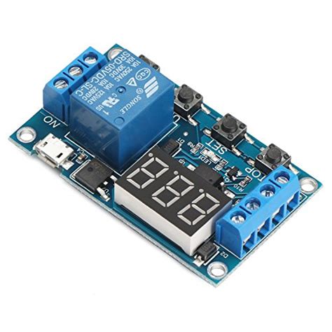 DROK 200119 Digital LED Display 12V On/Off Time Delay Relay Module 12 ...