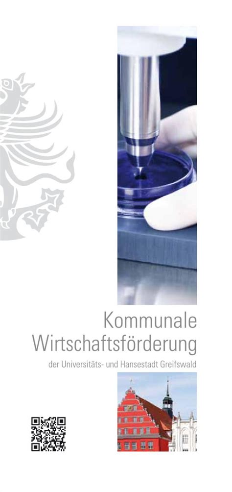 Flyer Kommunale Wirtschaftsförderung Greifswald by Fabian Feldt Issuu