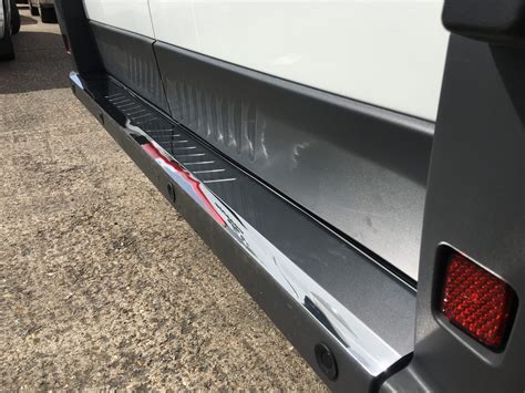 Peugeot Boxer Chrome Rear Bumper Protector Vanpimps