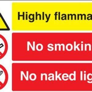 Highly Flammable LPG No Smoking Sign Morsafe UK